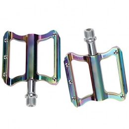 01 02 015 Spares Colorful Mountain Bike Pedals, Professional Bike Pedals, for Cyclist Mountain Bike