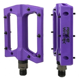 PPLAS Spares Concise Composite Flat MTB Mountain Bicycle Pedals Nylon Fiber Big Foot Road Bike Bearing pedales mtb (Color : Purple)