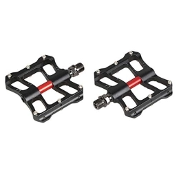 COSCANA Mountain Bike Pedal COSCANA Non-Slip Mountain Bike Pedals, Ultra Strong Aluminum Alloy Pedals 9 / 16" 3 Sealed Bearings For Road BMX MTB BikesBlack