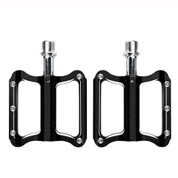 COUYY Spares COUYY Bicycle pedal 1Pair Mountain Bicycle Pedals MTB Platform Aluminum Road Bike Pedals 2 Bearing Anti-Silp BMX Folding Bike Pedals Parts, Black