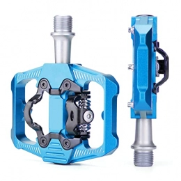 COUYY Spares COUYY Bicycle pedal Bike Pedal Mountain Bike Clipless Pedals Aluminum Alloy Bicycle Pedals Dual Platform Mountain Bike Road Bike, Blue