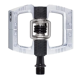 CRANKBROTHERs Spares Crankbrothers Mallet DH Mountain Bike Pedals - Silver Edition - MTB DH Downhill Optimized Platform - Clip-in System Pair of Bicycle Bicycle Mountain Bike Pedals (Cleats Included)