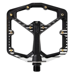 CRANKBROTHERs Spares Crankbrothers Stamp 7 Large Mountain Bike Pedals Fabio Wibmer Signature Edition - Black & White - MTB Enduro Trail BMX Optimized Platform - Flat Pair of Bike Pedals (Adjustable pins Included)