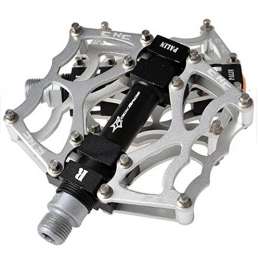 Blancho Mountain Bike Pedal Creative Fixed Gear Bike Aluminium Alloy Pedals Mountain Bicycle Pedals, Silver