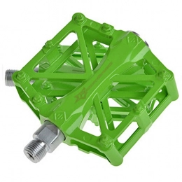 Blancho Spares Creative Mountain Bicycle Pedals Fixed Gear Bike Aluminium Alloy Pedals, Green