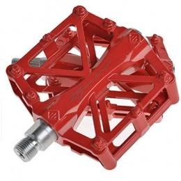 Blancho Mountain Bike Pedal Creative Mountain Bicycle Pedals Fixed Gear Bike Aluminium Alloy Pedals, Red