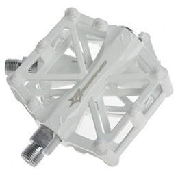 Blancho Spares Creative Mountain Bicycle Pedals Fixed Gear Bike Aluminium Alloy Pedals, White