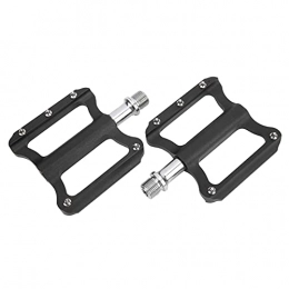 CUTULAMO Spares CUTULAMO 14mm Thread Non‑Slip Sealed Bearing Bicycle Pedals, Sealed Shaft Sleeve Bicycle Parts 2pcs Black Lightweight Mountain Bike Pedals for Cycling for Bicycle