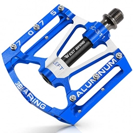 CYCLESPEED Spares CYCLESPEED Mountain Bicycle Pedals, Resin Pedal 9 / 16" (Blue)