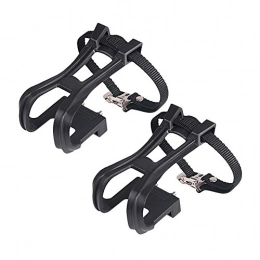 Chirsemey Spares Cycling Pedal Straps, Nylon Road Mountain Bike Bicycle Pedal Toe Clip Strap Belts, 1 Pair