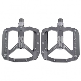 Alomejor Mountain Bike Pedal Cycling Platform Pedals, Non‑Slip Aluminum Alloy Mountain Bike Pedals Bicycle Pedals for Bicycle Replace for Cycling(grey)