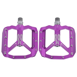 Alomejor Spares Cycling Platform Pedals, Non‑Slip Aluminum Alloy Mountain Bike Pedals Bicycle Pedals for Bicycle Replace for Cycling(Purple)