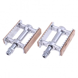 D DOLITY Lightweight Bicycle Pedals Aluminium Alloy Cycling Pedals Mountain Bike Pedal for MTB, Road Bicycle, BMX - Silver
