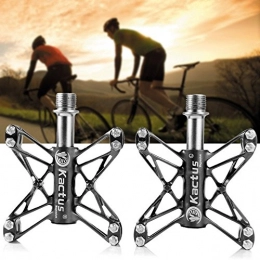 Daozea Spares Daozea Mountain Bike Pedals MTB BMX Flat 3 Bearings Ultralight Bicycle Pedals