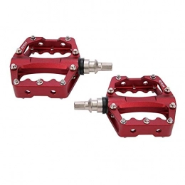 DAUERHAFT Spares DAUERHAFT Bike Pedal, Bicycle Pedal Quick Release for Mountain Road Bike Cycling Accessory Suitable for Road Car Small Wheel Car Wear Resistance Durable(Red)