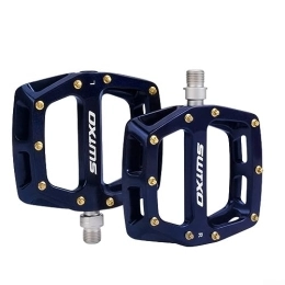 DAZZLEEX Spares DAZZLEEX 2Pcs Aluminium Alloy Bicycle Pedals - Non-slip Speedway DH Bike Footpegs For Daily Riding, Mountain 14mm, Blue