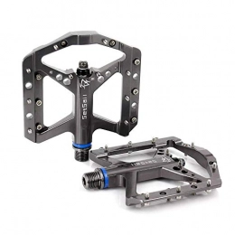 ddmlj Spares ddmlj Bicycle Pedals, Downhill Cars, High Polished Aluminum Alloy, Mountain Road Bike Pedals-Titanium