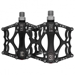 DeepRoar Mountain Bike Pedal DeepRoar Mountain Bike Pedals 9 / 16" Cycling Sealed 3 Bearing Pedals, Non-Slip Surface Pedals Made of Aluminum Alloy, Suits for Road and Mountain Bike (Black)