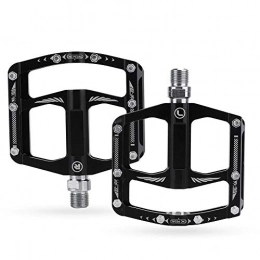 Delaman Mountain Bike Pedal Delaman Pedals, Lightweight Mountain Road Bike Aluminium Alloy Pedals Bicycle Replacement Part 1 Pair