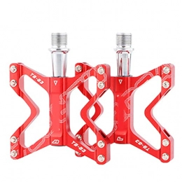 Delisouls Spares Delisouls Mountain Bike Pedals, Bike Pedals, Ultra Light Non Slip Aluminum Alloy Fixed Bearing Bicycle Pedals, Road Bike Pedals for Mountain Bike
