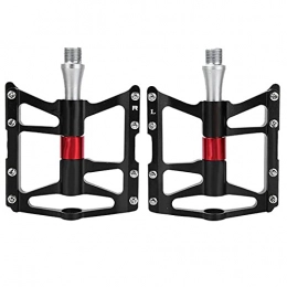 Demeras Mountain Bike Pedal Demeras durable exquisite workmanship Lightweight Bicycle Replacement Parts Aluminum Alloy Mountain Road Bike Pedals for Home Entertainment(black)