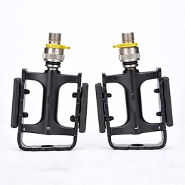 DevileLover Spares DevileLover Flat Bike Pedals Mountain Aluminium Bike Platform Pedals Lightweight Road Cycling Bicycle Pedals Road Bike Pedals Carbon Fiber Sealed Bearing Wide Platform Cycling Pedal
