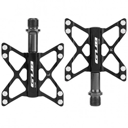 DFGH Mountain Bike Pedal DFGH Bike Pedals One Pair Aluminium Alloy Mountain Road Bike Lightweight Pedals Bicycle Replacement (Black)