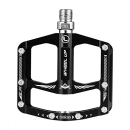 DHTOMC Spares DHTOMC Mountain Bike Pedals Bicycle Pedal Mountain Bike Palin Bearing Aluminum Alloy Bicycle Pedal Thickening for MTB Road Bicycle (Color : Black, Size : One size)