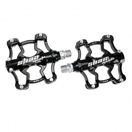 DHTOMC Mountain Bike Pedal DHTOMC Mountain Bike Pedals Light Magnesium Alloy Bicycle Pedals Mountain Bike Pedals Wide Anti-skid Pedals for MTB Road Bicycle (Color : Black, Size : One size)