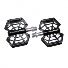 DHTOMC Mountain Bike Pedal DHTOMC Mountain Bike Pedals Magnesium Alloy Bearing Pedal Mountain Bike Pedal Folding Bicycle Pedal Road Pedal for MTB Road Bicycle (Color : Black, Size : One size)