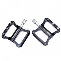 DHTOMC Spares DHTOMC Mountain Bike Pedals Road Bike Pedal Aluminum Alloy With Anti-skid Nail Compact And Lightweight Pedal Pedal for MTB Road Bicycle (Color : Black, Size : One size)