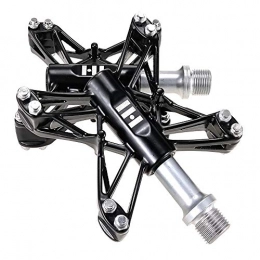 DHTOMC Spares DHTOMC Mountain Bike Pedals Road Bike Pedals Magnesium Alloy Lightweight Pedal Downhill Mountain Bike Pedals for MTB Road Bicycle (Color : Black, Size : One size)