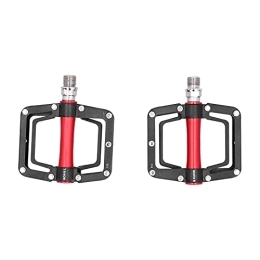 Dilwe Mountain Bike Pedal Dilwe 1 Pair Bicycle Pedals, Lightweight Aluminum Alloy Bike Antiskid Pedals Cycling Accessories for Mountain Bike