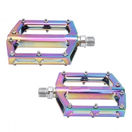 Dilwe Mountain Bike Pedal Dilwe 1 pair of bicycle pedals | Galvanized | colorful | Anti-slip | Aluminum alloy pedals | easy | for all mountain bikes / racing bikes