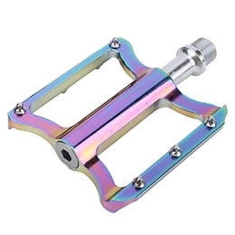 Dilwe Spares Dilwe Bicycle Pedals, 2pcs Mountain Bike Pedals Non‑Slip Aluminum Alloy Lightweight Bicycle Platform Flat Pedals