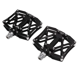 Dilwe Spares Dilwe Bike Pedals CNC Aluminum Pedal with Bearings for Most Bikes Like BMX MTB Road Bike Black