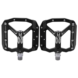Dilwe Mountain Bike Pedal Dilwe Cycling Platform Pedals, Bicycle Pedals Aluminum Alloy CNC Mountain Bike Pedals for Bicycle Replace for Cycling(black)