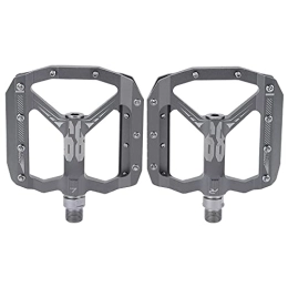Dilwe Mountain Bike Pedal Dilwe Cycling Platform Pedals, Bicycle Pedals Aluminum Alloy CNC Mountain Bike Pedals for Bicycle Replace for Cycling(grey)