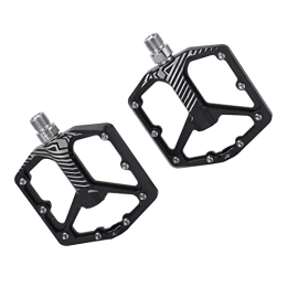 Dilwe Spares Dilwe Mountain Bike Pedal, Integrated and Polarized Treatment Non Slip Bike Bearing Pedals for Mountain Bikes(black)