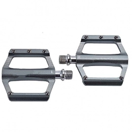 Dingq Mountain Bike Pedal Dingq Non-slip Durable Flat Pedals, Hybrid Power Booster Pedals, Suitable for Mountain Bikes and Road Folding Bikes Titanium color / pair