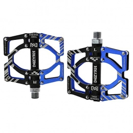 DishyKooker Spares DishyKooker MZYRH Universal Ultralight Mountain Bike Pedals MTB Pedals Aluminium Alloy BMX Bicycle Flat Pedals MTB Cycling Sports Accessories MZ-Y09 black blue (black tube) Special size