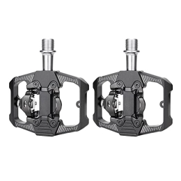 DONGKER Spares DONGKER Mountain Bike Pedals, Bicycle SPD Pedals 3 Bearing Flat Platform 9 / 16" Pedals for Cycling BMX Road Bike