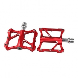 Donglinshangcheng Mountain Bike Pedal Donglinshangcheng Bicycle pedals, mountain bike pedals Non-slip Alloy Road Bike Pedals Ultralight MTB Bicycle Pedal Bike Accessories Suitable for general mountain bikes, road bikes, c ( Color : Red )