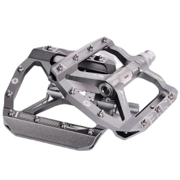 BBxunsless Spares Downhill Bicycle Palin Bearing Pedals XC Mountain Bike Pedals Road Bike Pedals CNC Aluminum Alloy High-Strength Pedals (Ti)