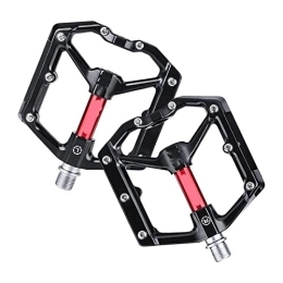 DRILLING Mountain Bike Pedal DRILLING Sun MS Mountain Bike Pedals Non-Slip Mountain Bike Pedals Wide Platform Bicycle Flat Alloy Pedals 9 / 16 Sealed Bearings Cycling Pedals Sun MS