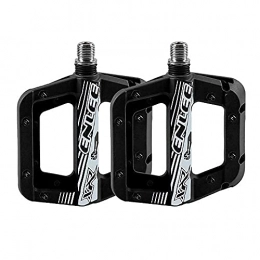 DriSubt Spares DriSubt Black / Blue / Red Bike Pedals New Nylon Fiber Antiskid Durable Bicycle Cycling Pedals Mountain Road Bicycle pedal Machined 3 Bearing Anodizing (Black)
