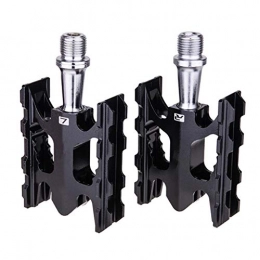 DROHOO Mountain Bike Pedal DROHOO 1 Pair Mountain Bike Pedals Ultra Strong Non-Slip Aluminum Alloy Bicycle Pedals, Black
