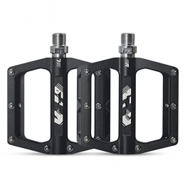 DSFHKUYB Mountain Bike Pedal DSFHKUYB Bicycle Bearing Pedal Mountain Road Bike Pedal Wide Platform Pedals Ultralight Aluminum Alloy Anti-slip Pedal Bicycle Replacement Parts, Black