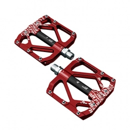 DSFHKUYB Mountain Bike Pedal DSFHKUYB Bicycle Pedals, Mountain Bike Road Bike Pedals, DU Spindle MTB Pedals with Ultralight Aluminium Alloy Platform And Sealed Bearings, Red