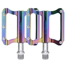 DSFHKUYB Spares DSFHKUYB Bike Pedals, MTB Pedals Bicycle Flat Pedals Aluminum 9 / 16 in Sealed Bearing Lightweight Platform for Road Mountain BMX MTB Bike, colour